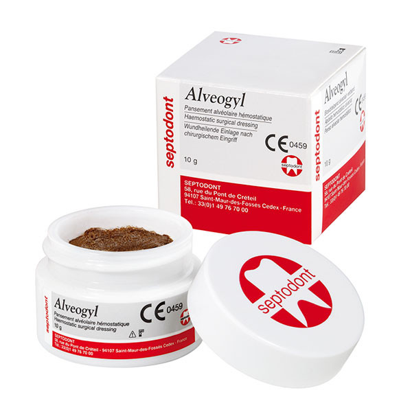 Alveogyl – Pansement alvéolaire hémostatique, SEPTODONT, 10 g
