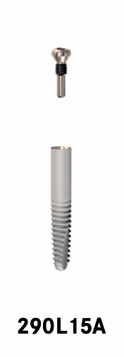 290L15-0-1 MICROPLANT – Implante roscado de titanio KOMET