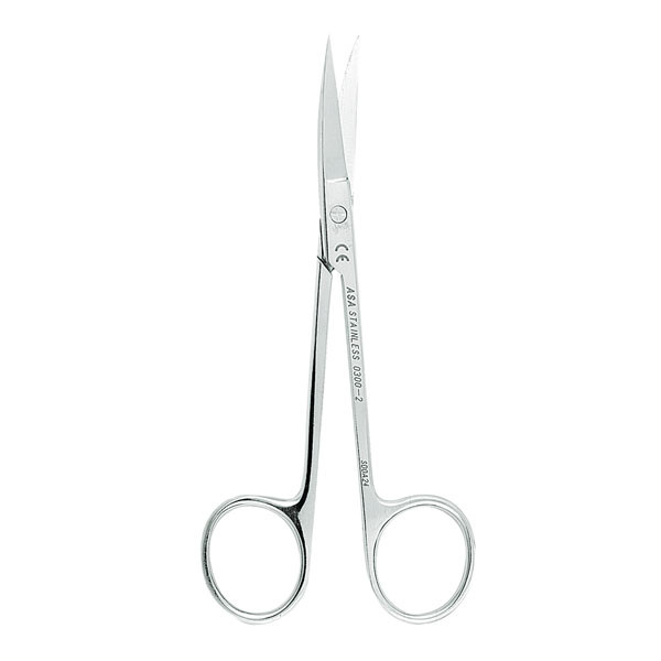 0300-2 TIJERA ENCIAS CURVA 12cm – Ciseaux gingivaux courbes ASA