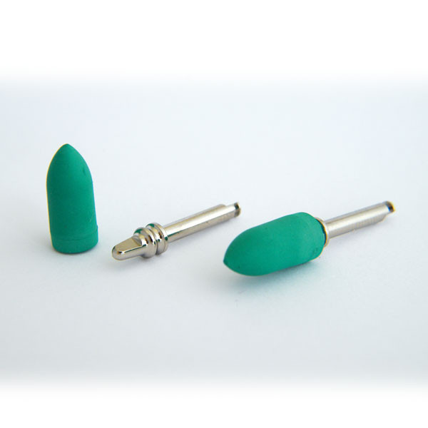 062 BRI.ORO BALA C/MAN. – Puntas de pulido forma bala, IDENTOFLEX, 12u.