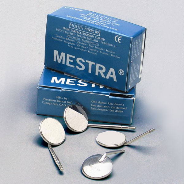 ESPEJOS DE RODIO ROSCA CONICA N°5 – Espelhos dentários de ródio MESTRA (12un)