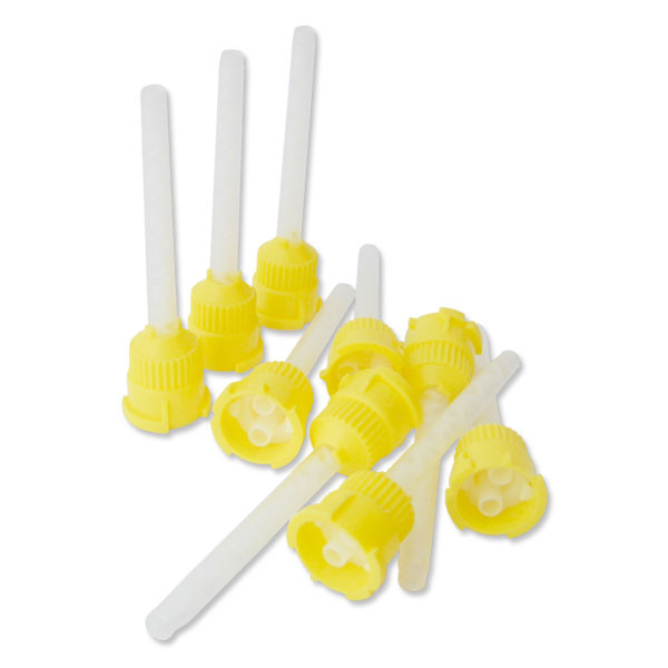 100172 BOQUILLAS MEZCLADORAS AMARILLAS MESTRA – Puntali di miscelazione, 50pz.