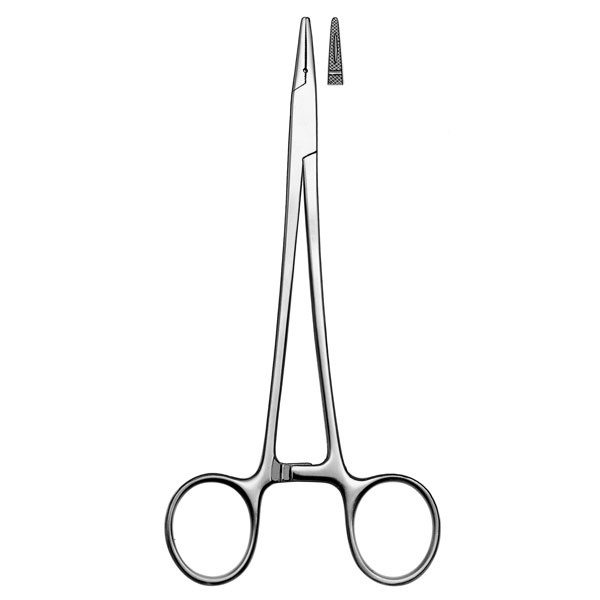 1155/15cm. P-AGUJAS CRILE-WOOD – Precíziós tűfogó automata zárral, 15 cm, CARL MARTIN