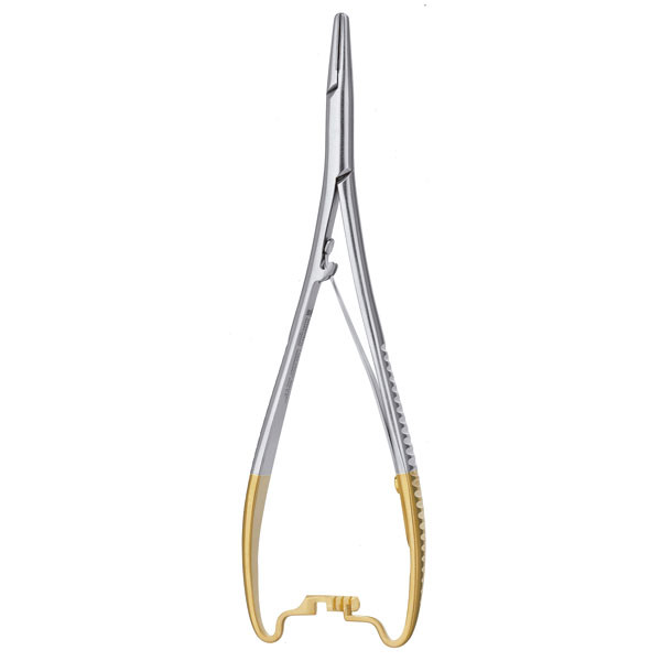 1163TC/17cm. PORTA-AGUJAS – Porta-agulhas cirúrgico, carboneto de tungsténio, CARL MARTIN