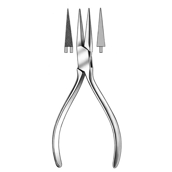 1325 1/2 14cm. ALIC. PICO ESTRIA – Alicate de bico chato CARL MARTIN