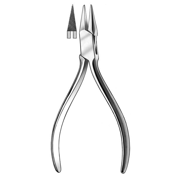1325/13cm. ALIC. PICO ESTRIADO – Alicate pico chato CARL MARTIN
