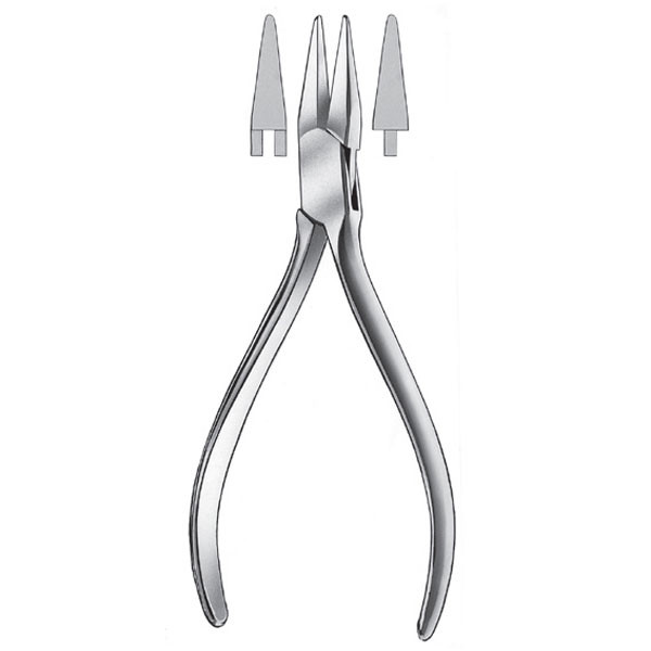1327A/13cm. ALIC. PICO GOSLEE – Pince orthodontique à bec plat, lisse, 13 cm, Carl Martin