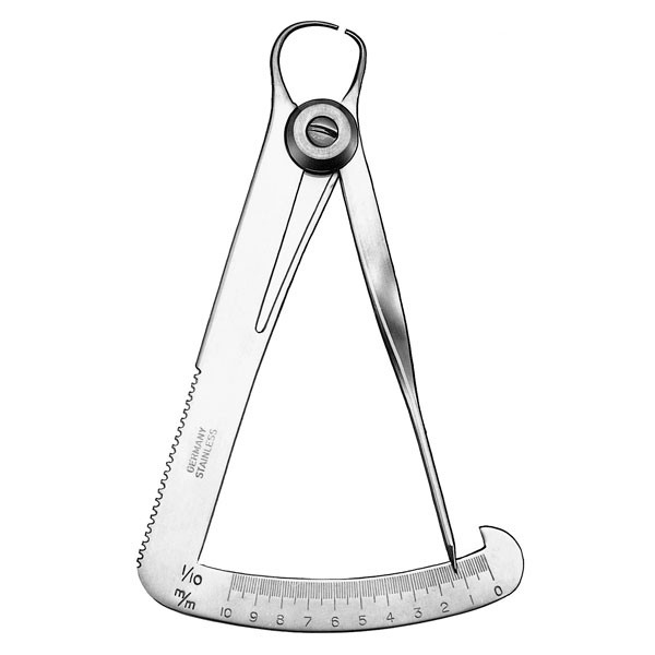 1594/10cm.CALIBR.IWANSON METAL – Calibrador Iwanson metálico, Carl Martin