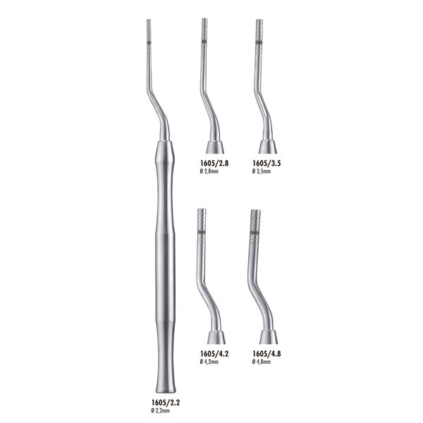 1605/2.2 OSTEOTOMO IMPACTADOR HUESO CURVO – 2,2mm CARL MARTIN