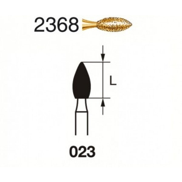 2368-023 FG KOMET S2000 – Fresa diamantata riduzione corona (5u)