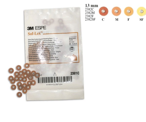 2382M S-LEX 12,5mm – Közepes polírozó korong 3M ESPE (85db)