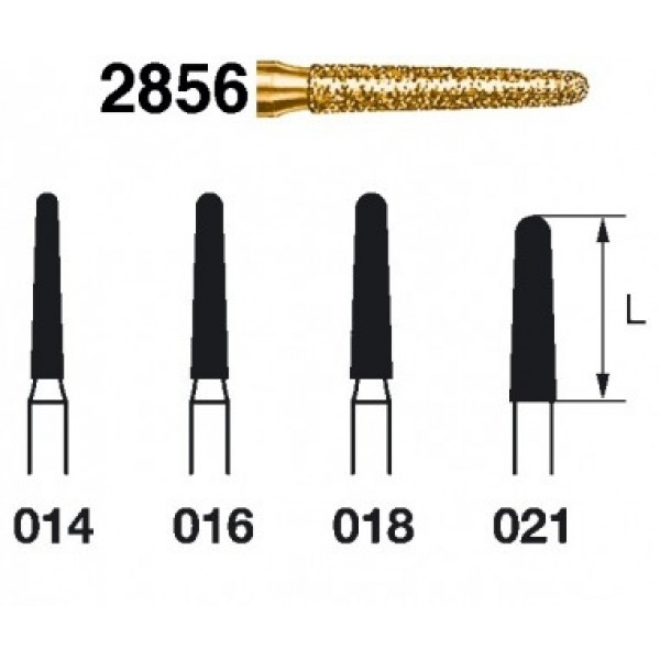 FRESA KOMET FG 2856 S2000 – Broca diamantada cónica, grão super grosso