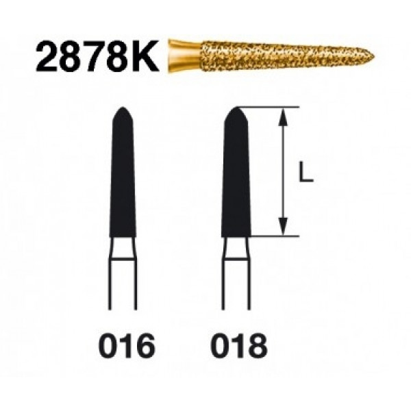 FRESA KOMET FG 2878K S2000 – Broca diamantada torpedo, grão super grosso