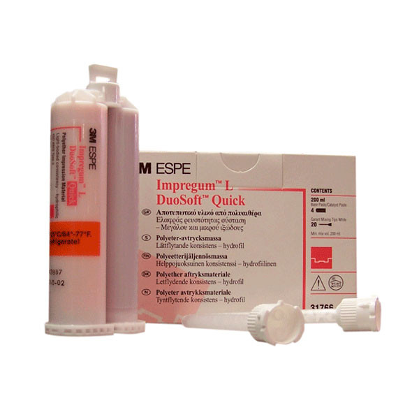 31766 IMPREGUM GARANT DUOSOFT QUICK – Poliéter para pistola 3M ESPE