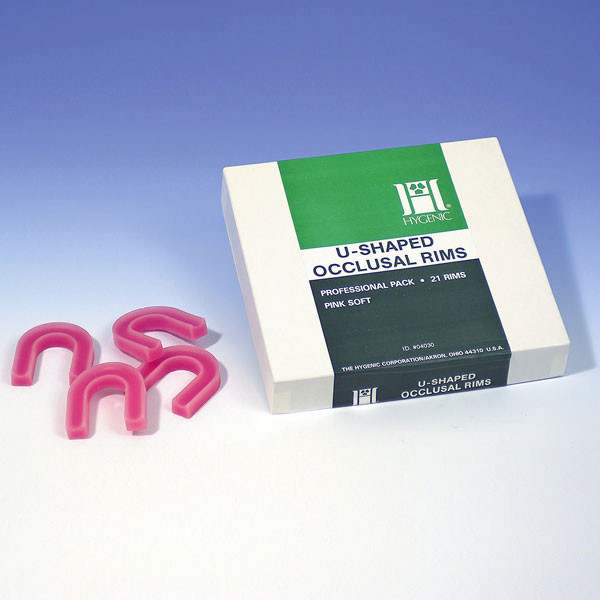 4030 CERA MORDIDA ROSA FORMA "U" – Cire à mordre en forme de U, Hygenic