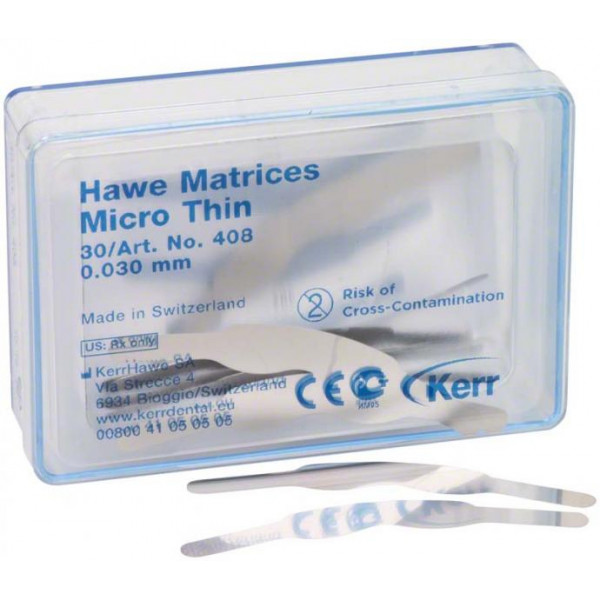 KERR 408 – Matrici micro-sottili 0,03mm, 30 unità