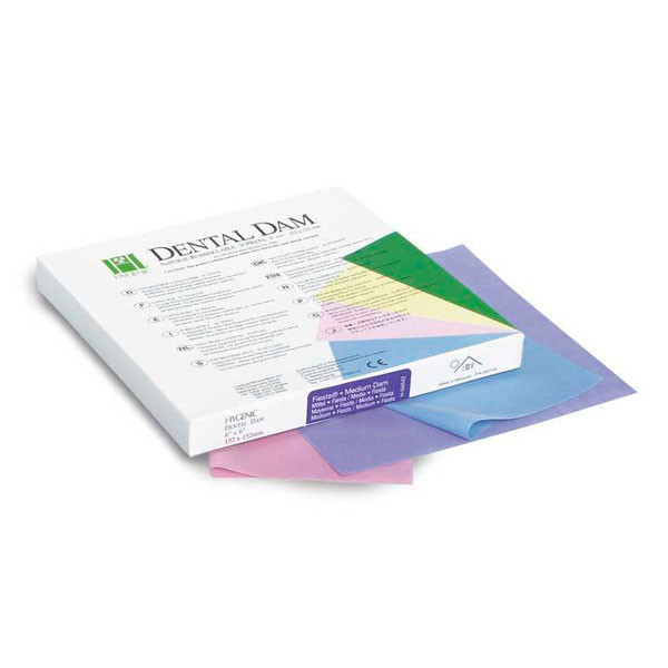 4642 DIQUE GOMA FIESTA – Dique de goma de látex natural HYGENIC (152x152mm)