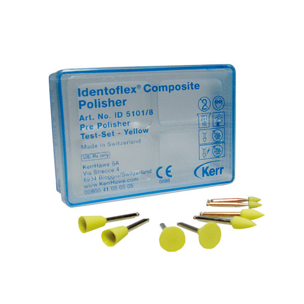 5021/12 IDENTOFLEX COMPOSITE – Pulidores de llama amarilla KERR (12 uds)