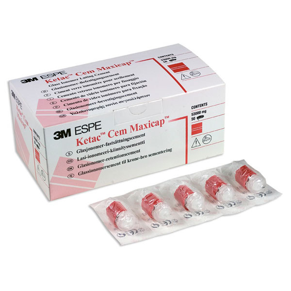 56020 KETAC-CEM MAXICAP – Cimento de ionómero de vidro 50 cápsulas