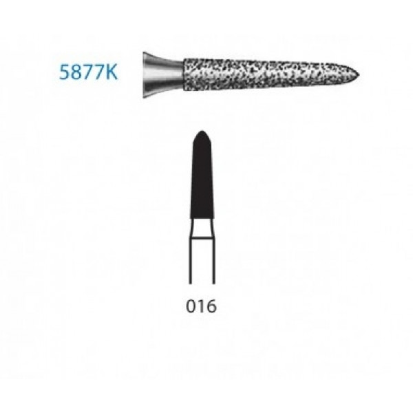 5877K-016 FG KOMET – Fresa diamantata grana super grossa 5pz