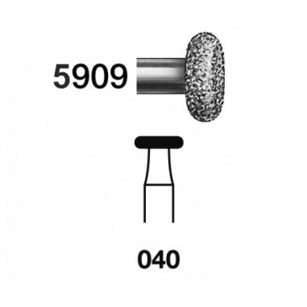 5909-040 FG – Broca diamante grão super grosso KOMET (5 uds)