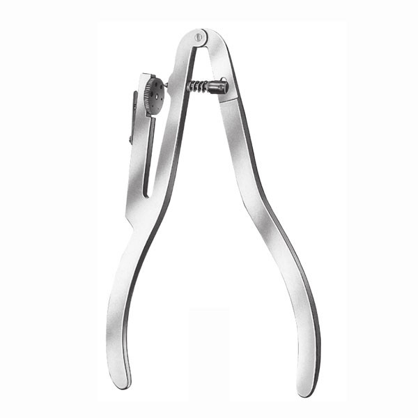 609 PERFORADOR DIQUE IVORY – Pinza foradighe, acciaio inossidabile, CARL MARTIN
