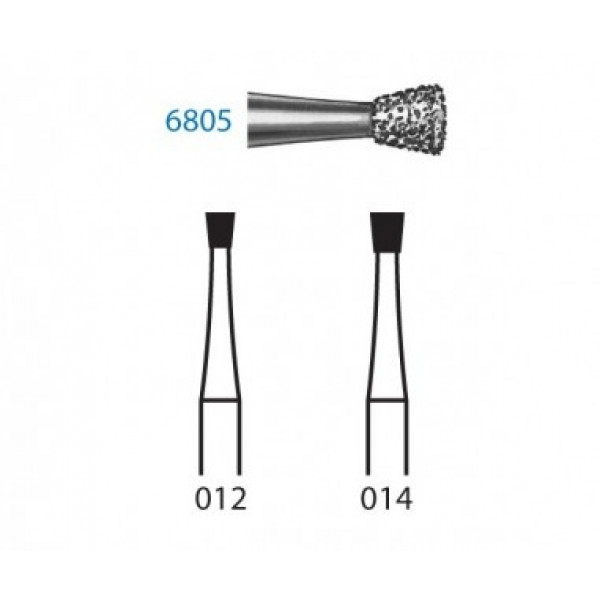 FRESA KOMET FG 6805 – Fresa diamantata cono rovescio, Komet, 5pz