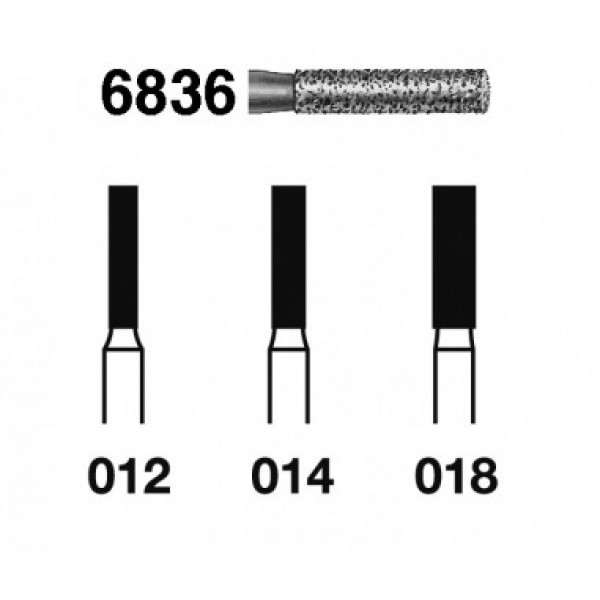KOMET FG 6836 – Broca diamante paralelo com ombro grão grosso 5u