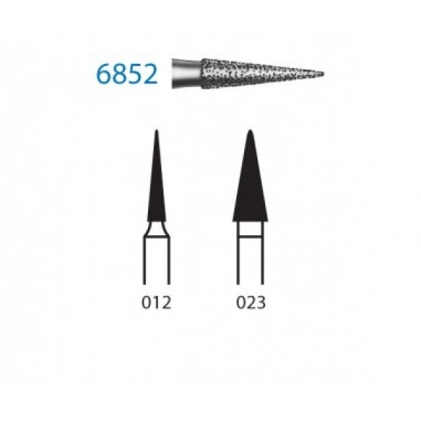 KOMET FG 6852 – Gyémánt fúró hegyes kúp, durva szemcsés, 5db