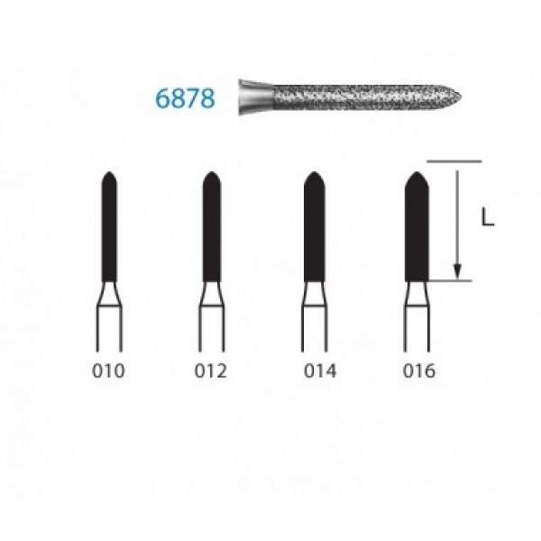 FRESA KOMET FG 6878 – Broca diamante torpedo grão grosso
