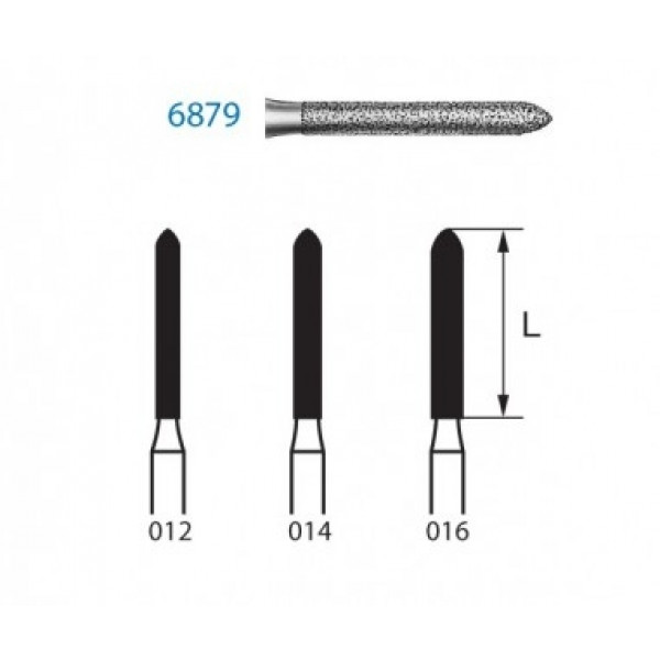 KOMET FG 6879 – Hosszú torpedó gyémántfúró, durva szemcsés, 5db