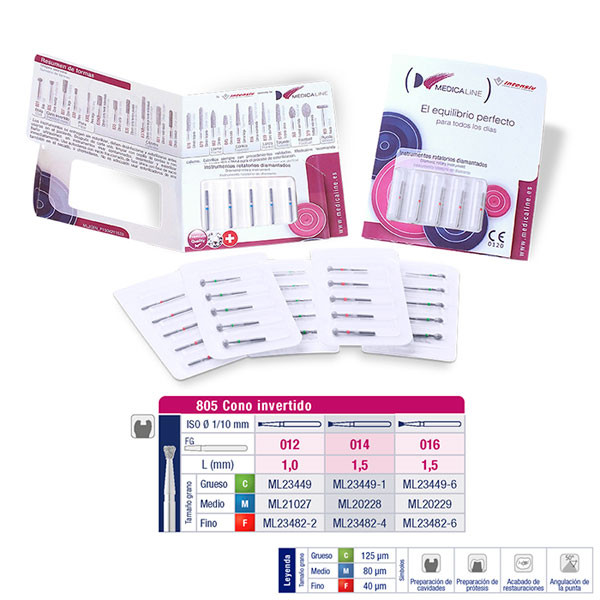 FRESA FG DIAMANTE FIG 010-805 – Fordított kúp gyémántfúró Medicaline