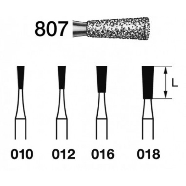FRESA KOMET FG 807 – Broca cone invertido longo grão médio Komet