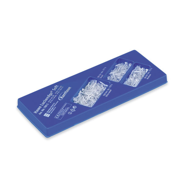 829-50 HAWE-NEOS – Cunei interdentali in legno d'acero, blu, 1000pz