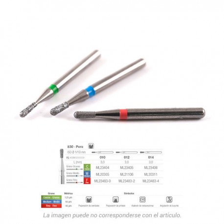 FRESA FG DIAMANTE FIG 233 - 830 PERA – Gyémánt fúró, Medicaline