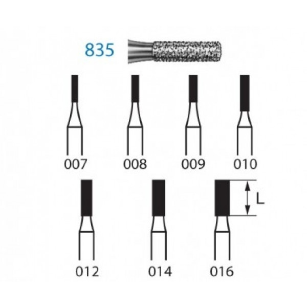 FRESA KOMET FG 835 – Fresa cilíndrica corta, Komet