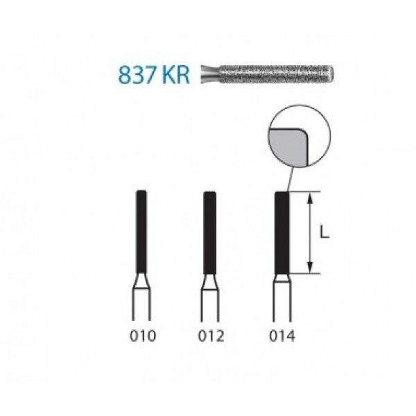 FRESA KOMET FG 837KR – Broca para ombro arredondado, Komet