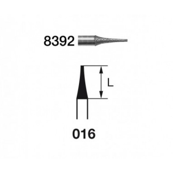 8392-016 KOMET – Fraise diamantée FG grain fin 5 unités