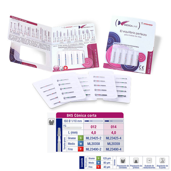 FRESA FG DIAMANTE FIG 168 - 845 CÓNICA CORTA – MEDICALINE