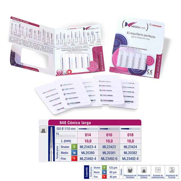 FRESA FG DIAMANTE FIG 173 - 848 CÓNICA LARGA – MEDICALINE