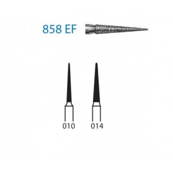 KOMET FG 858 EF – Broca diamante cone pontiagudo grão fino (5un)