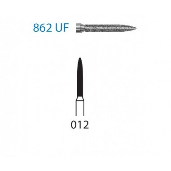 862UF-012 FG FRESA DIAMANTE GRANO ULTRAFINO – Fresa llama KOMET 5u