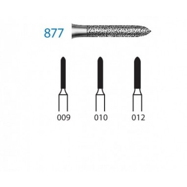 KOMET FG 877 – Broca diamantada torpedo grão médio (5 uds)