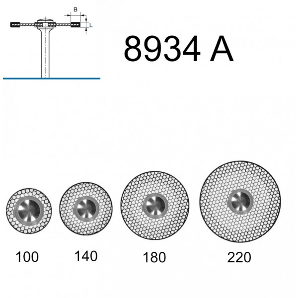 DISCO KOMET 8934 A STRIPPING – Disco diamante interproximal