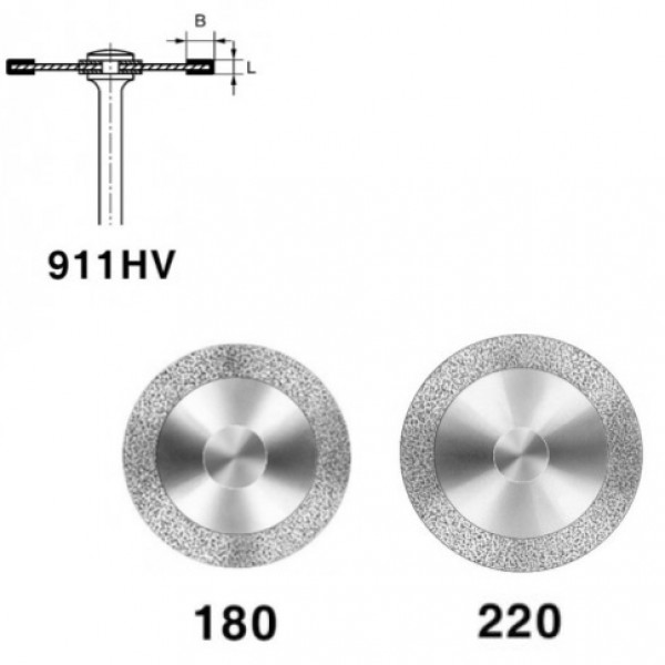 DISCO KOMET 911HV PM – Disco diamante para peça de mão, Komet