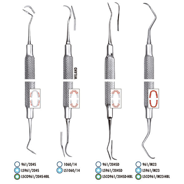 961/M23 RASPADOR – Scaler parodontale in acciaio CARL MARTIN