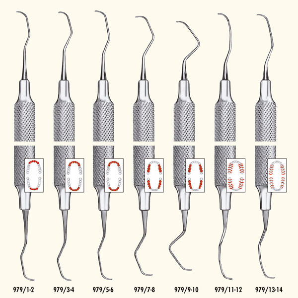 979/7-8 GRACEY ERGOTOUCH – Curette parodontale, manche 10mm, CARL MARTIN