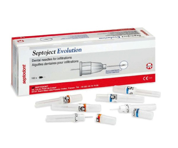 AGUJAS SEPTOJECT EVOLUTION 30G – Aiguille dentaire biseau triple Septodont 100u