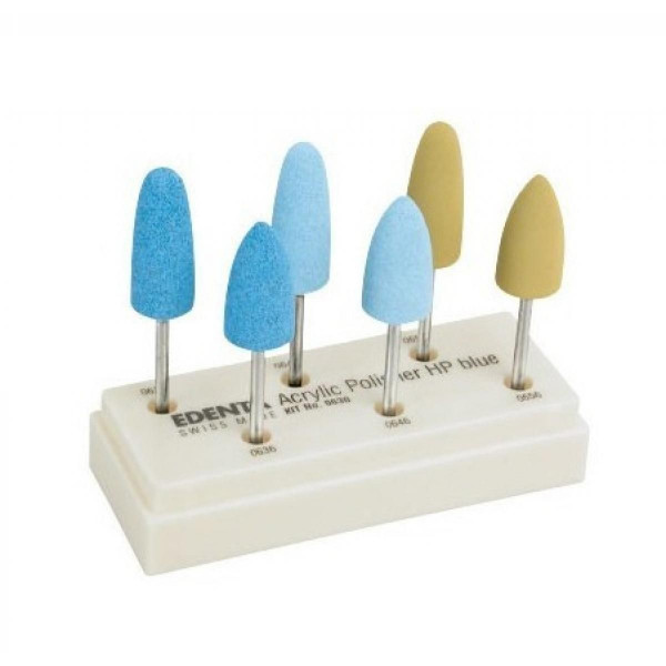 Alphaflex – Kit de pulido para prótesis, EDENTA, resinas/acrílicos