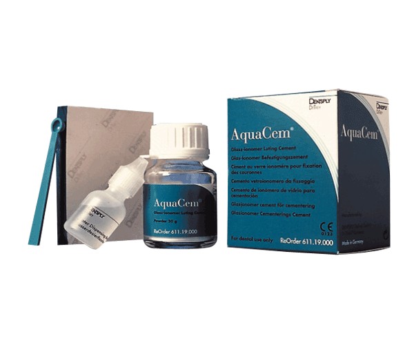 AQUACEM IONOMERO VIDRIO 30gr. – Cimento de ionómero de vidro Dentsply Sirona